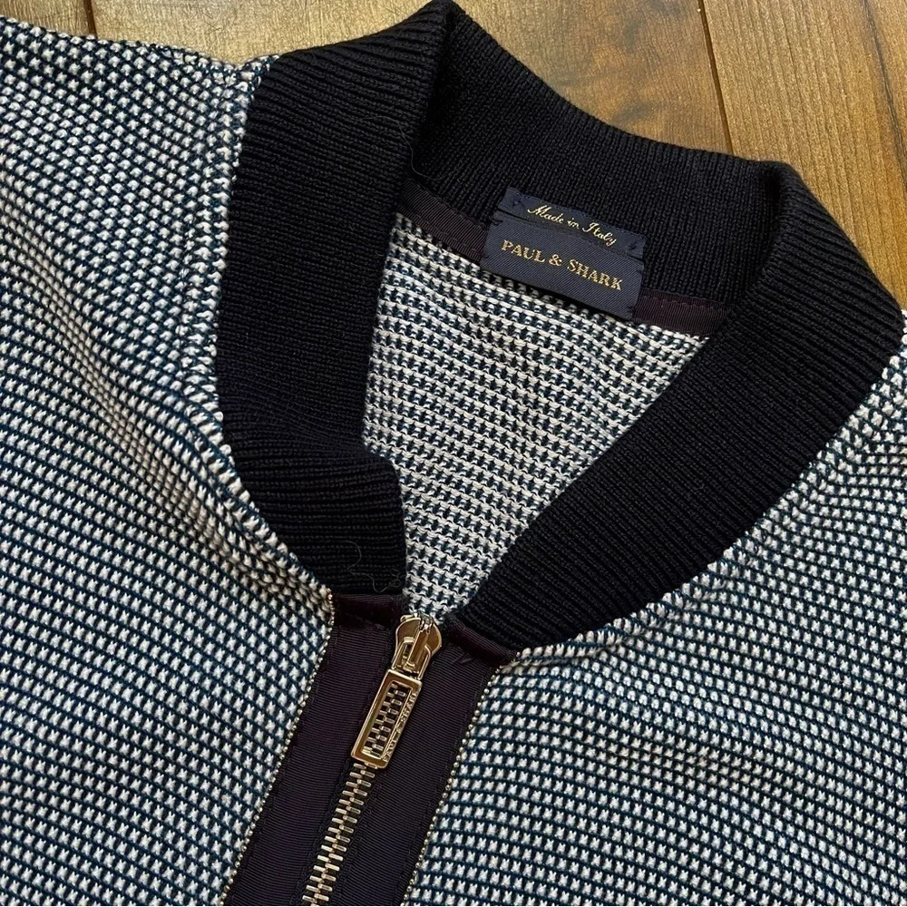 Paul and Shark zippered cardigan- L​
